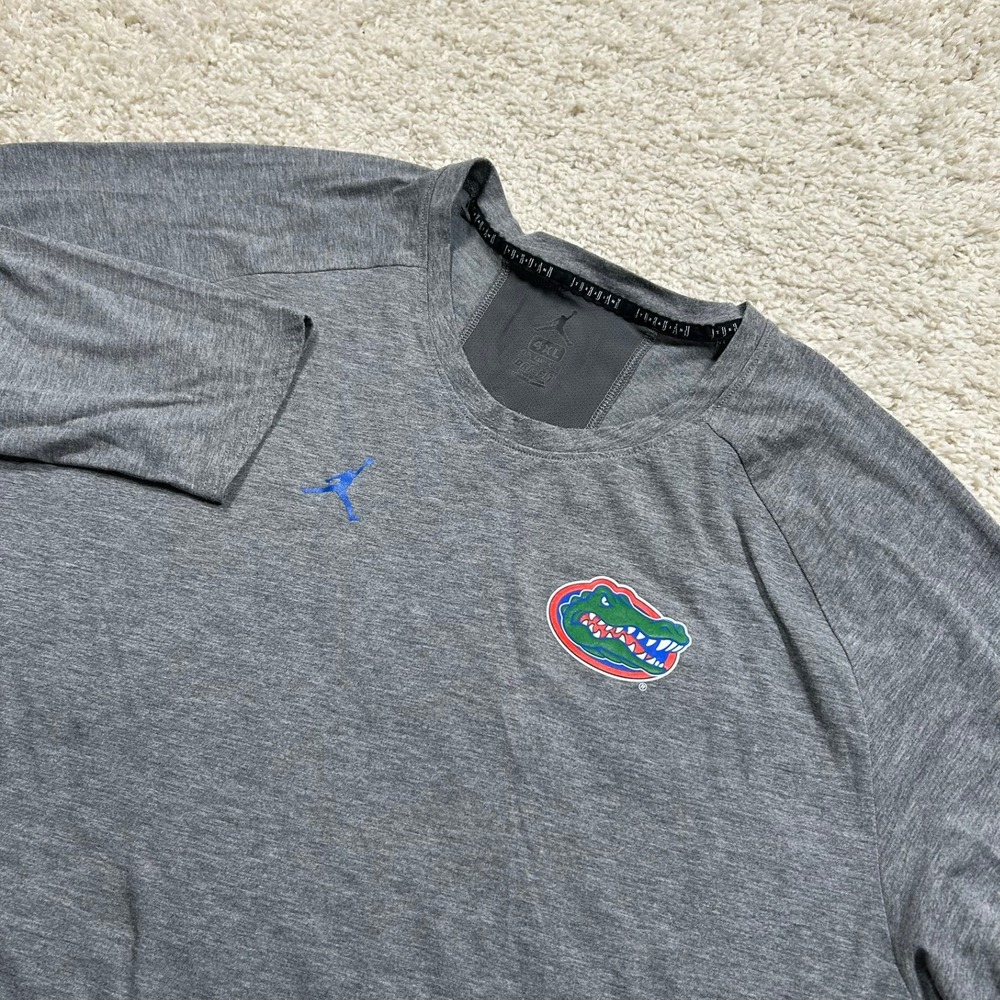 Nike Jordan Florida Gators Shirt 4XL Grey Long Sleeve Dri-FIT Performance